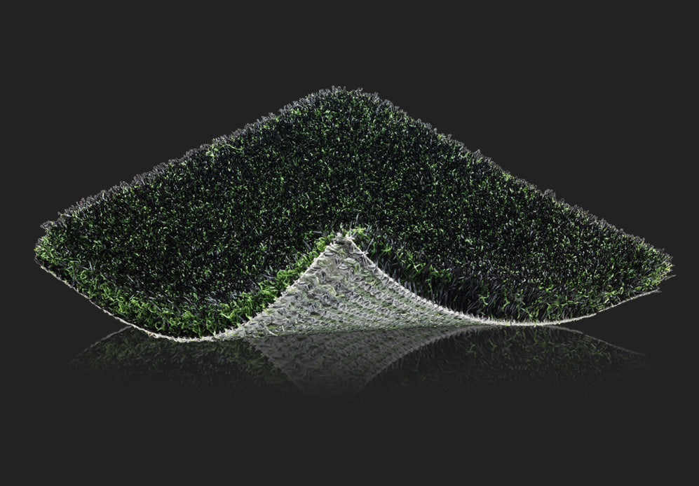 EZTee camo golf simulator hitting mat 4x12 with realistic turf feel