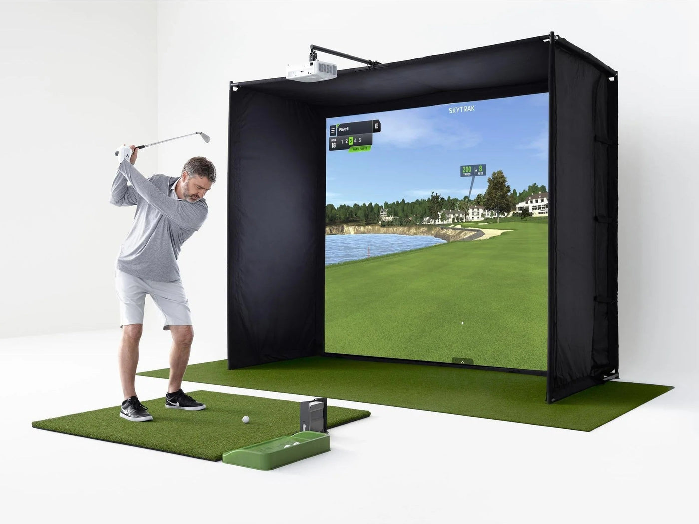 Golf simulator package bundle options from Q-School to Champions tier - Sim Nation Golf