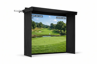 The SportScreen Vanish LITE Hybrid Retractable Golf Enclosure