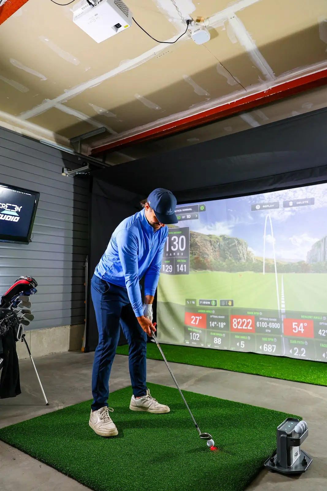 The SportScreen Vanish Series Retractable Golf Enclosure