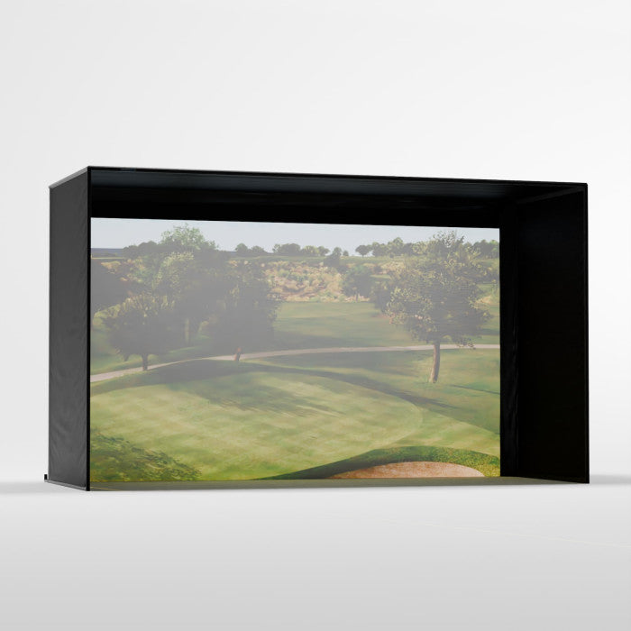 Golf enclosure with screen for golf simulator 8x13
