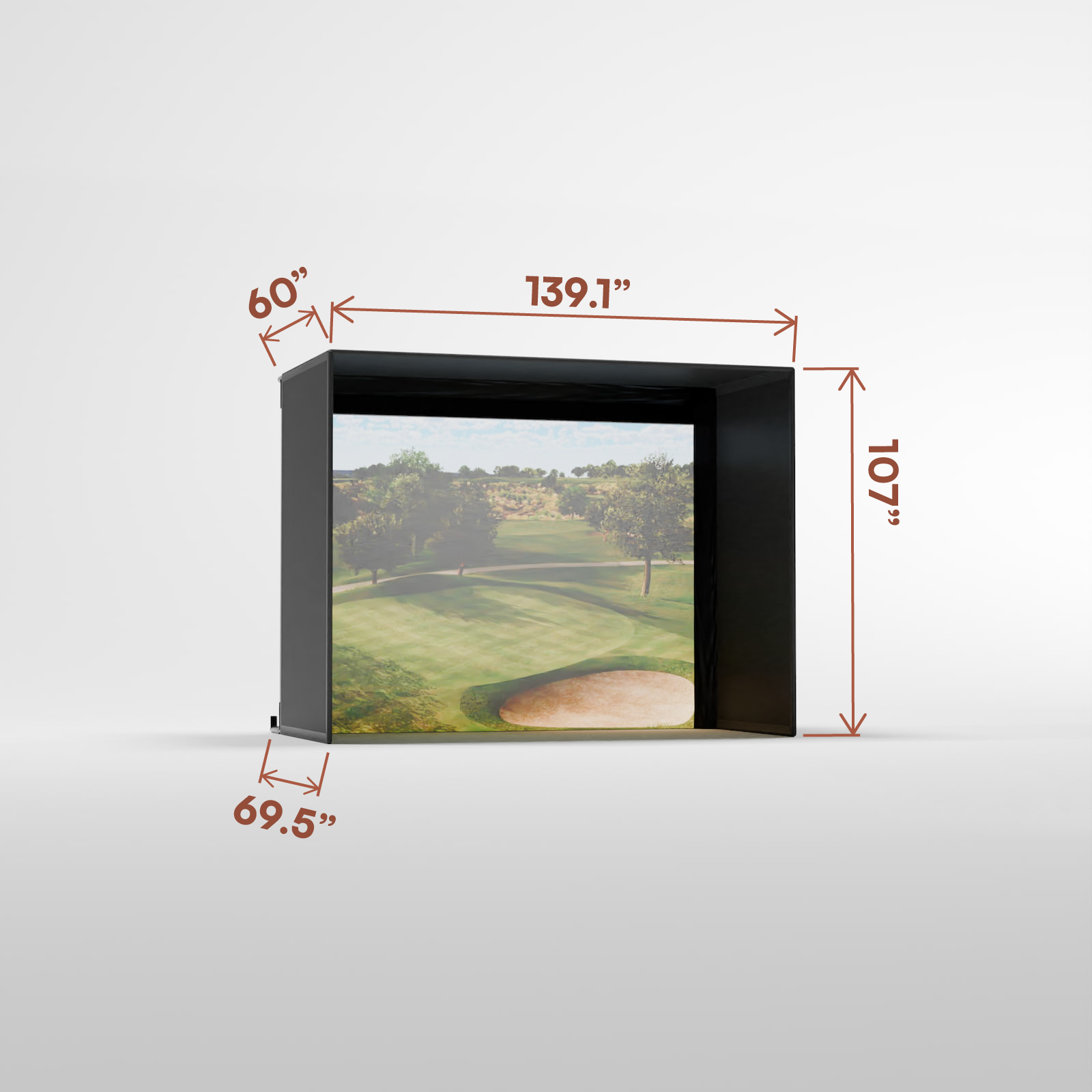 PRO 8.5' x 11' Enclosure with Impact Screen (5' Depth)