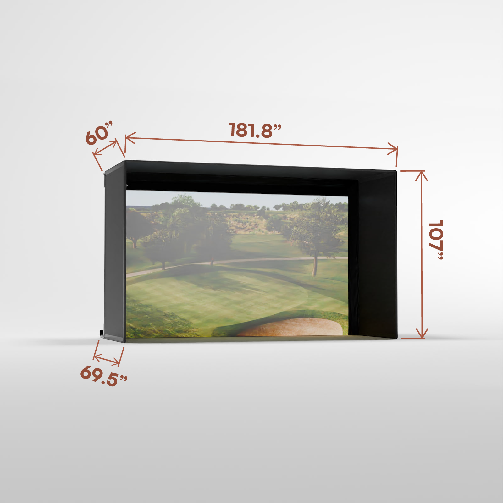 PRO 8.5' x 14.5' Enclosure with Impact Screen (5' Depth)
