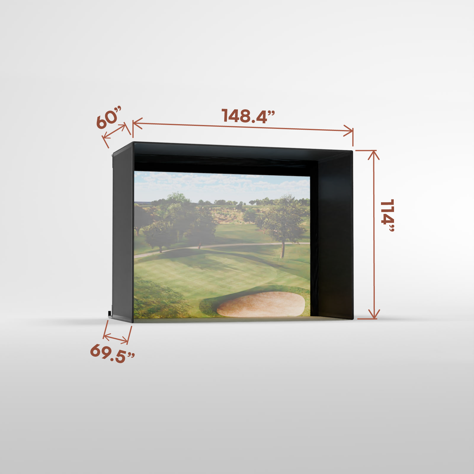 PRO 9' x 12' Enclosure with Impact Screen (5' Depth)