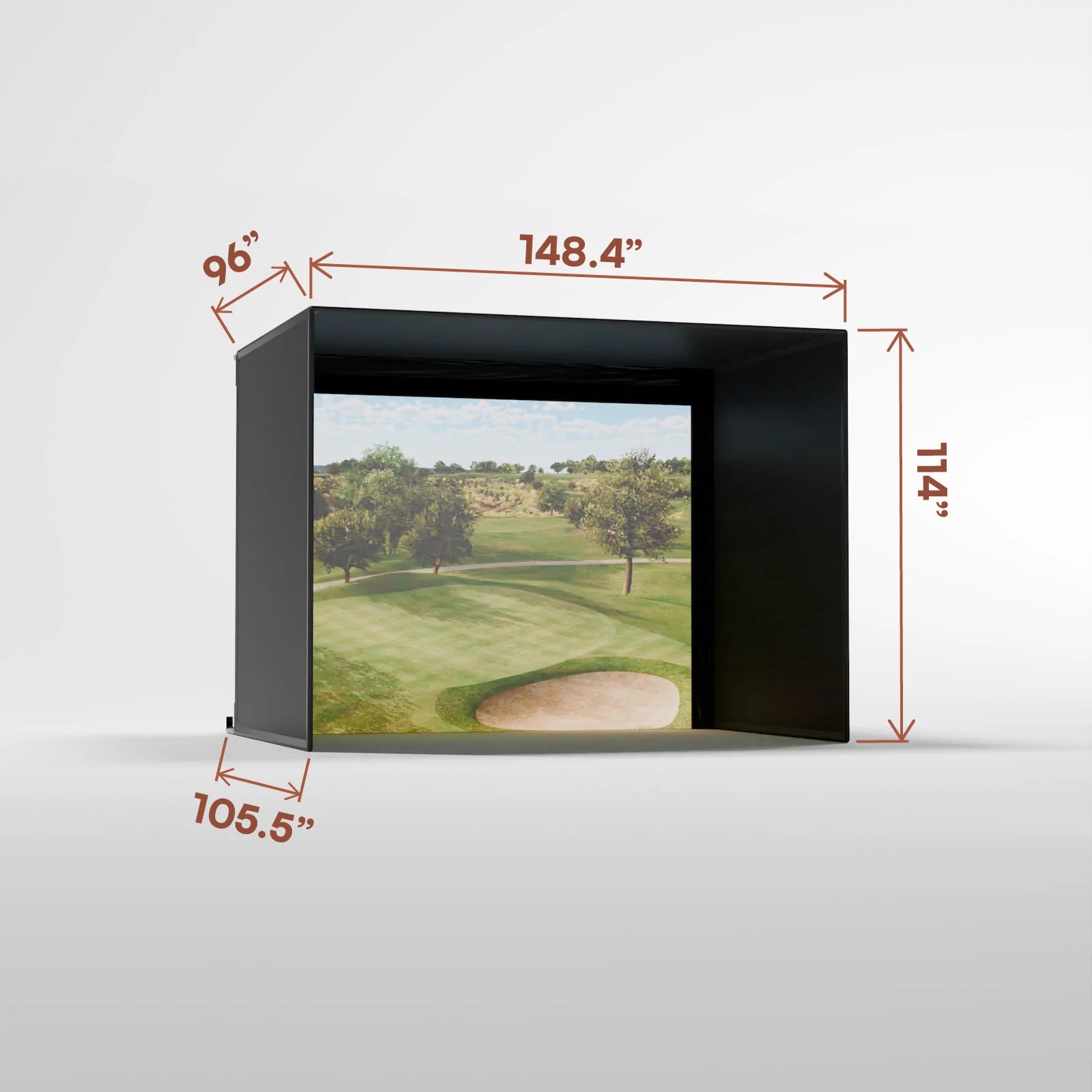 PRO 9' x 12' Enclosure with Impact Screen (8' Depth)